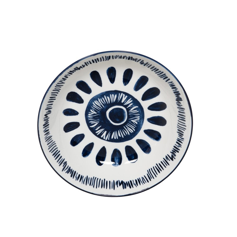 Assiettes MYKONOS bleues et blanches BAS