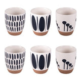 Tasses et bols MYKONOS bleu et blanc BAS