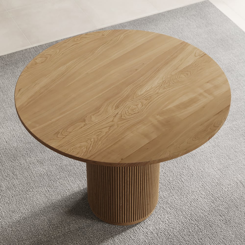 Table basse pied cannelé PALM ZAG