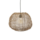 Lampe suspension panier rotin BYB