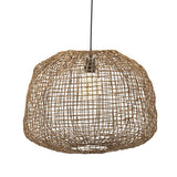 Lampe suspension panier rotin BYB