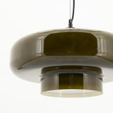 Lampe suspension verre kaki BYB