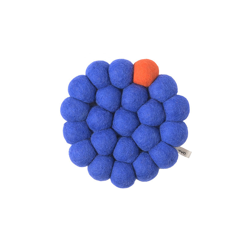 Dessous de plat laine grosses boules AVE