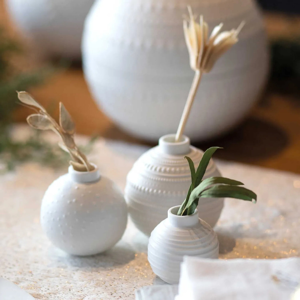 3 mini vases boules RAD