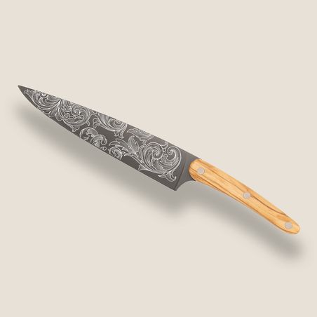 Grand couteau bois d'olivier DEE