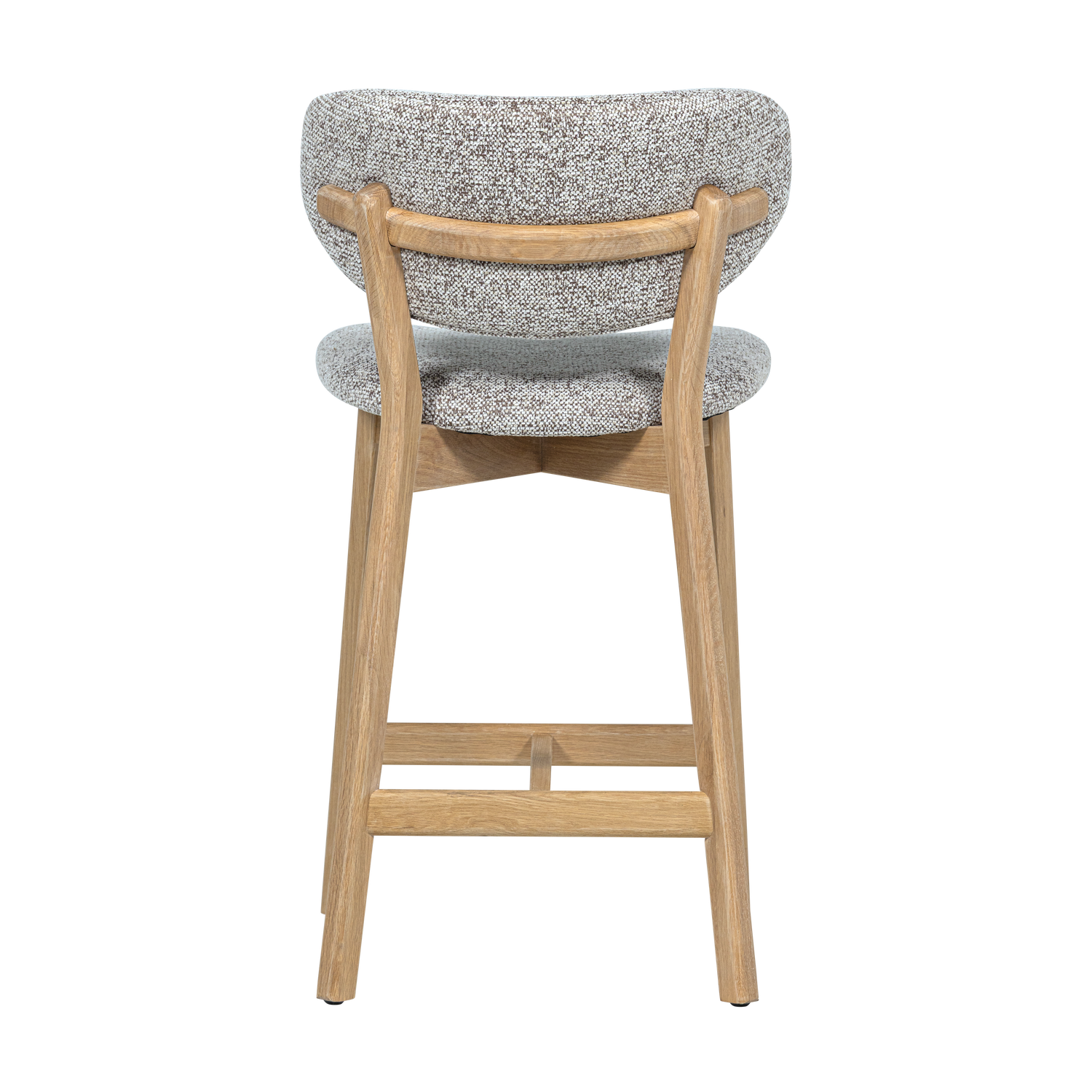 Chaise bois et tissus RADU hauteur ilot DEEK