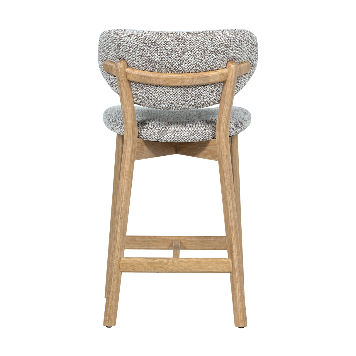 Chaise bois et tissus RADU hauteur ilot DEEK