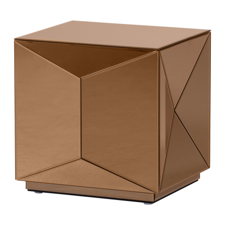 Petite table miroir fumé DEEK