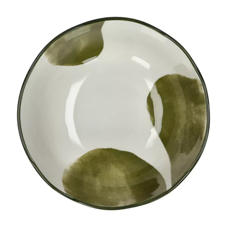Bol et saladier porcelaine vert Labo POM