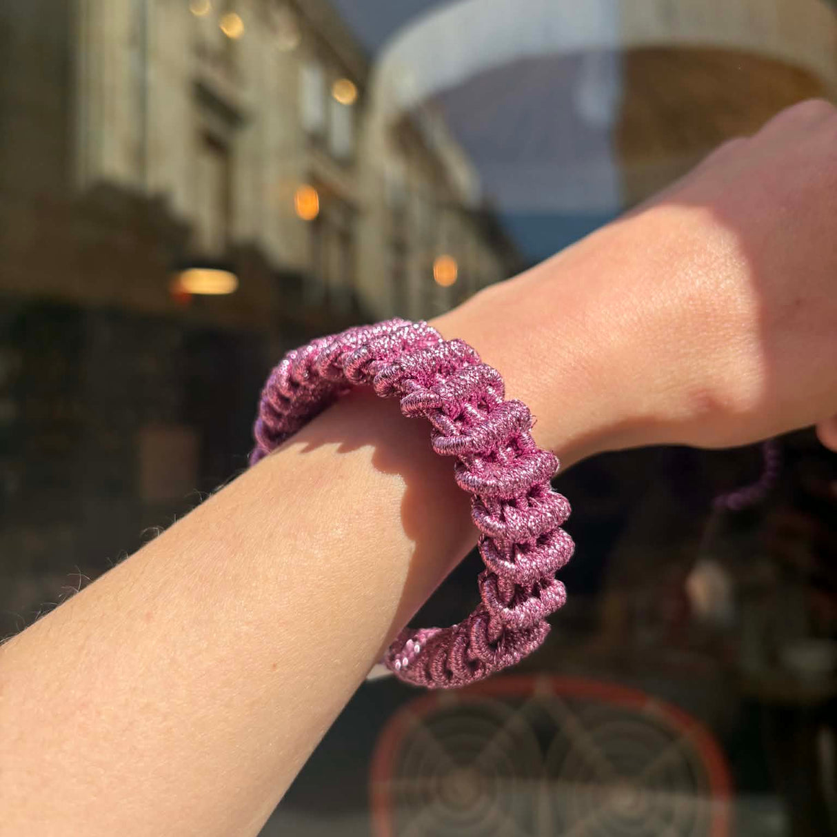 Bracelet tressé soie de cactus SHU