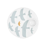 Bougeoir porcelaine coloré et doré RAD