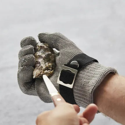 Set de 2 pièces couteau huître  et protège-main LIV