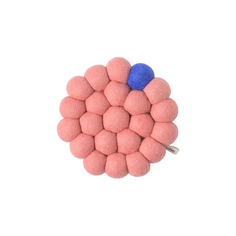 Dessous de plat laine grosses boules AVE