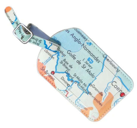 Etiquette de voyage carte géographique ZAR