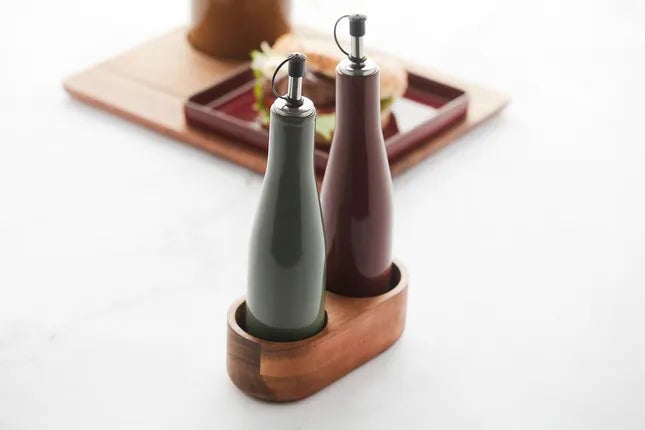 Huilier et vinaigrier céramique LIV