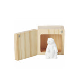 Ange, ours ou cœur porte bonheur et boite en bois RAD