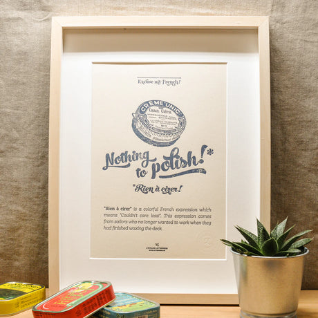 Carte et affiche EXCUSE MY FRENCH LAT