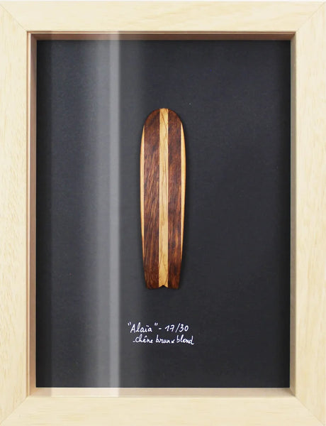 Cadre cabinet de curiosité en bois artisanal AMM