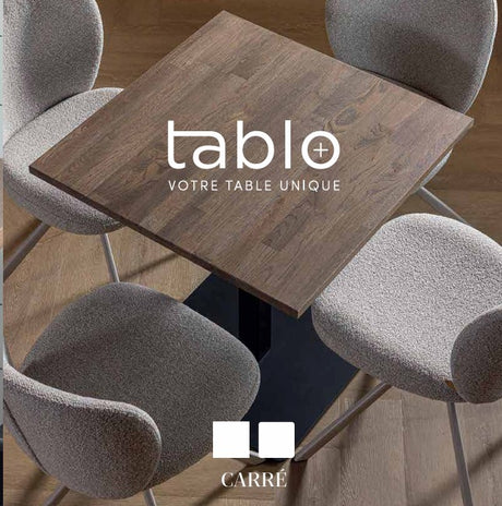 Plateau de table bois massif formes carrées ou rondes TABLO DEE