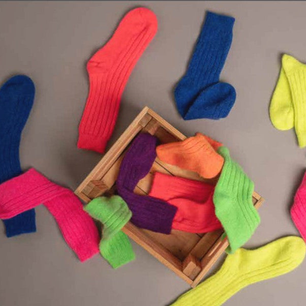 Chaussettes fluos WOO