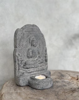 Bougeoir Buddha en pierre NOO