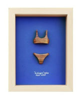 Cadre cabinet de curiosité en bois artisanal AMM