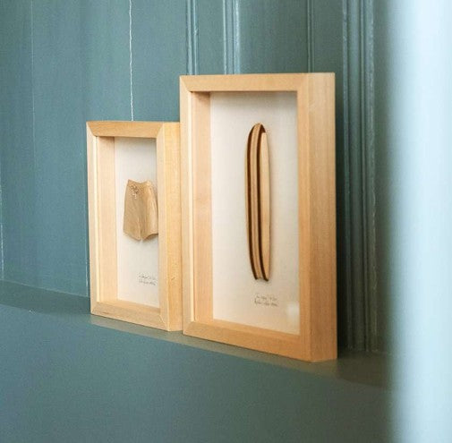 Cadre L objet salé cabinet de curiosité en bois artisanal AMM
