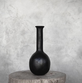 Vase tube noir NOO
