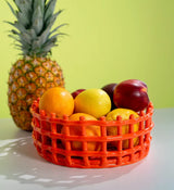 Corbeille en grès laqué  WD