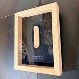 Cadre cabinet de curiosité en bois artisanal AMM