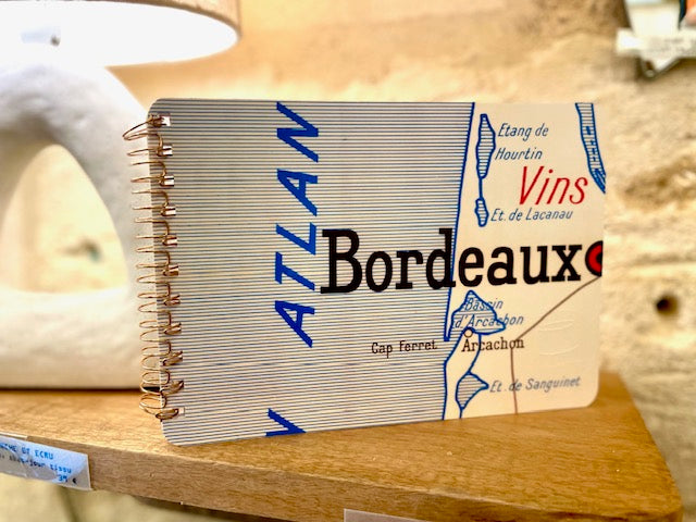 Carnet spirale carte géographique ZAR
