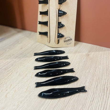 Lot 6 sardines porte-couteaux céramique DUR