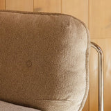 Fauteuil rouge et tube chrome CIRRUS ZAG