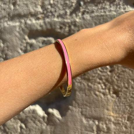Bracelet jonc fin de  couleur DIE