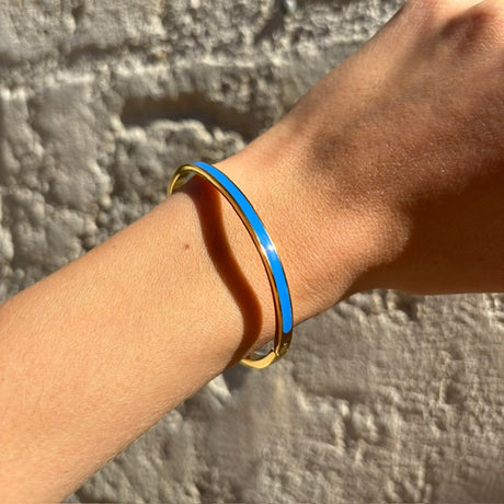 Bracelet jonc fin de  couleur DIE