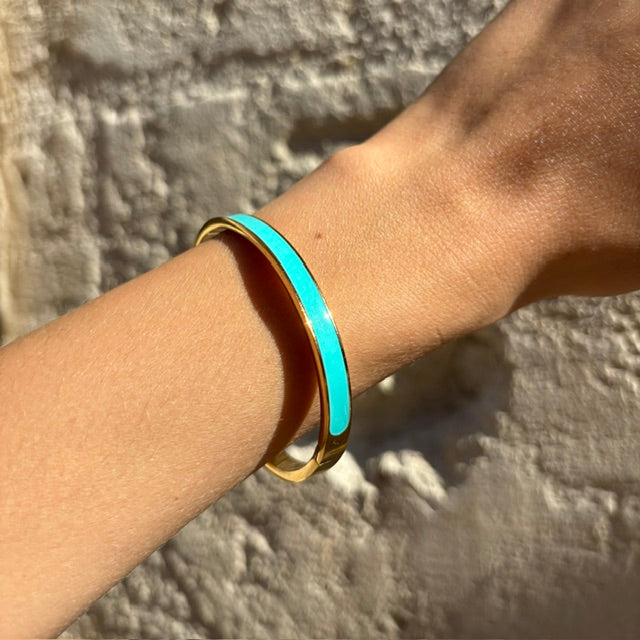 Bracelet jonc large de  couleur DIE