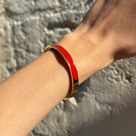 Bracelet jonc large de  couleur DIE
