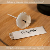 Bougie en poudre et accessoires POU