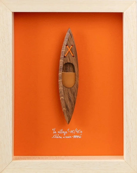 Cadre objet salé cabinet de curiosité en bois artisanal AMM