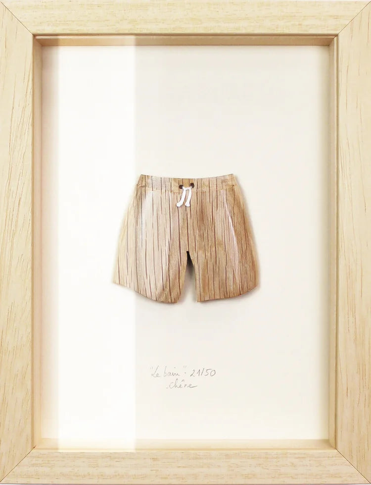 Cadre cabinet de curiosité en bois artisanal AMM