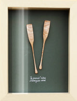 Cadre objet salé cabinet de curiosité en bois artisanal AMM