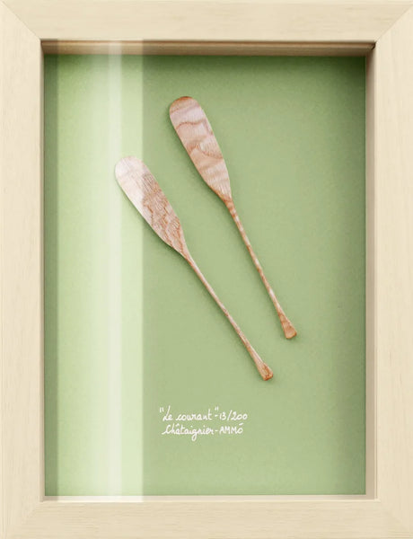 Cadre L objet salé cabinet de curiosité en bois artisanal AMM