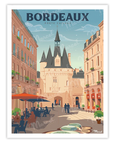 Affiche marcel bordeaux 30/40 MAR