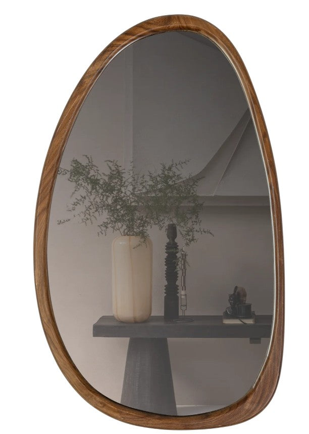 Miroir bois naturel allongé leif 64/38 DEEK