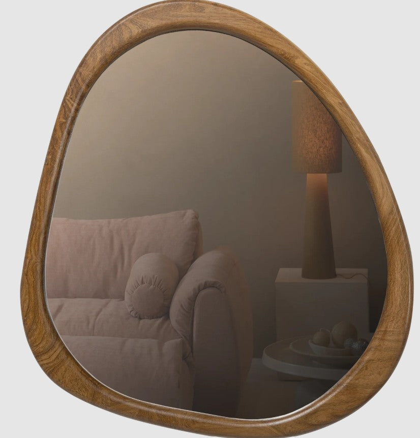 Miroir bois naturel forme organique leif 48/44 DEEK