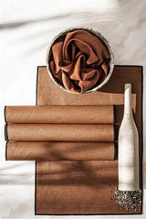 Set de table lin enduit HAO