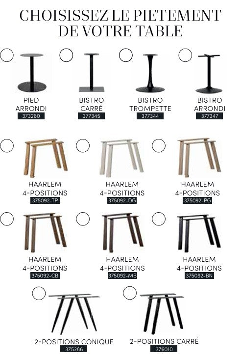 Plateau de table bois massif formes carrées ou rondes TABLO DEE