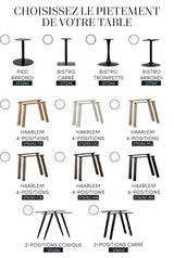 Plateau de table bois massif formes carrées ou rondes TABLO DEE