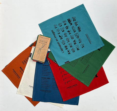 Lot de 6 serviettes coton 40X40 JAN