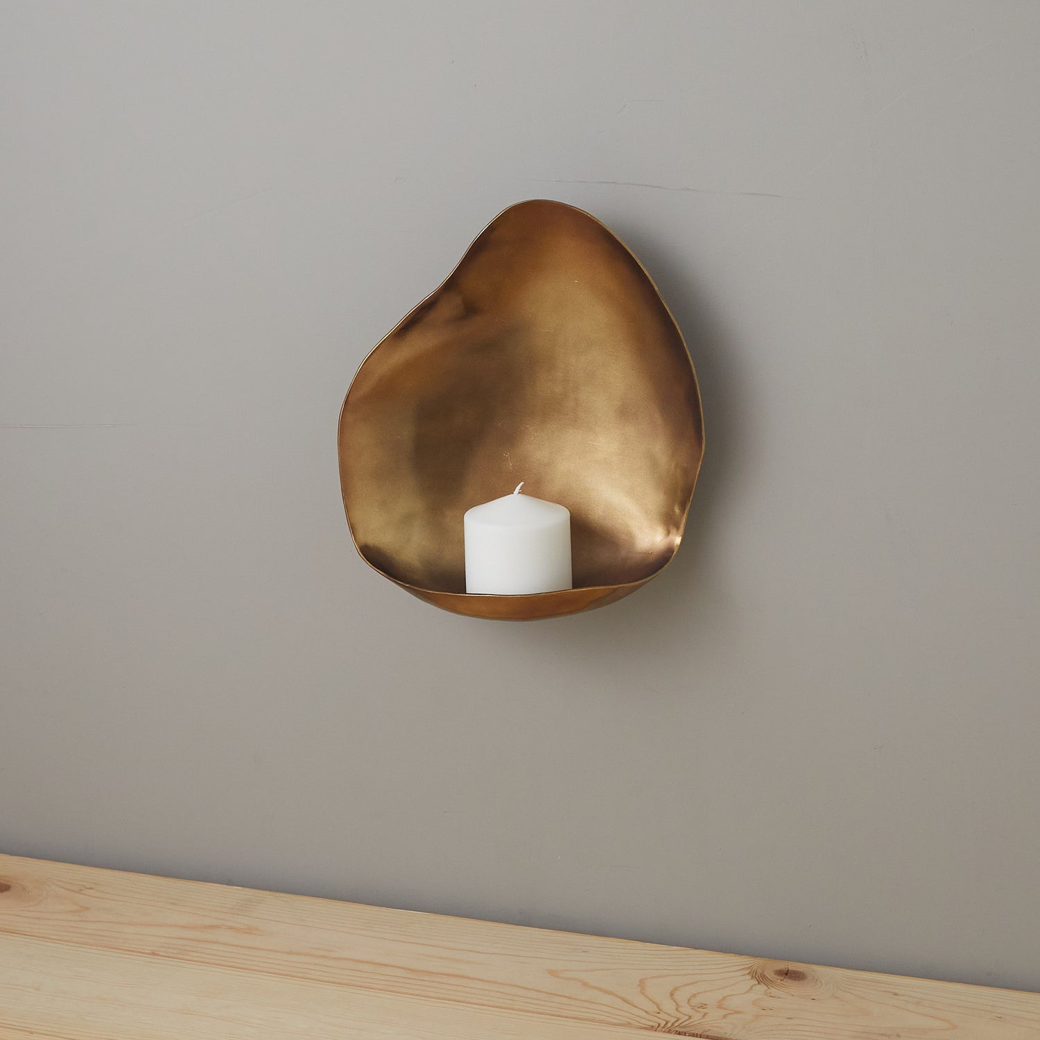 Etagère bronze pour bougie BEH